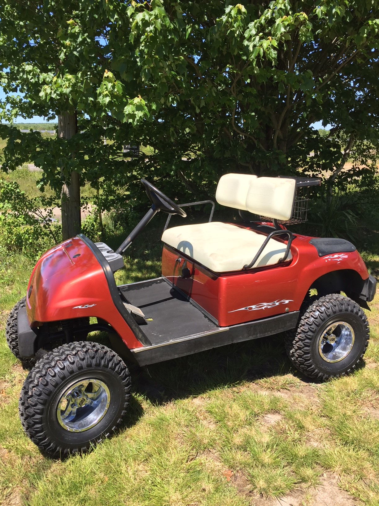 2003 Yamaha G22 JU0014938 Gas Orange with Lift Kit and aggressive