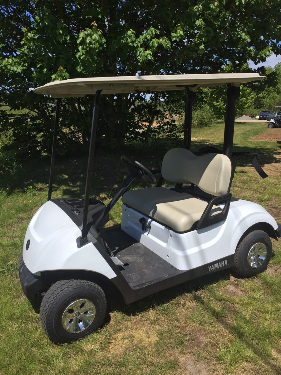2018 YAMAHA DRIVE2 GAS GLACIER WHITE (2) Rafuse Golf Cars Inc.