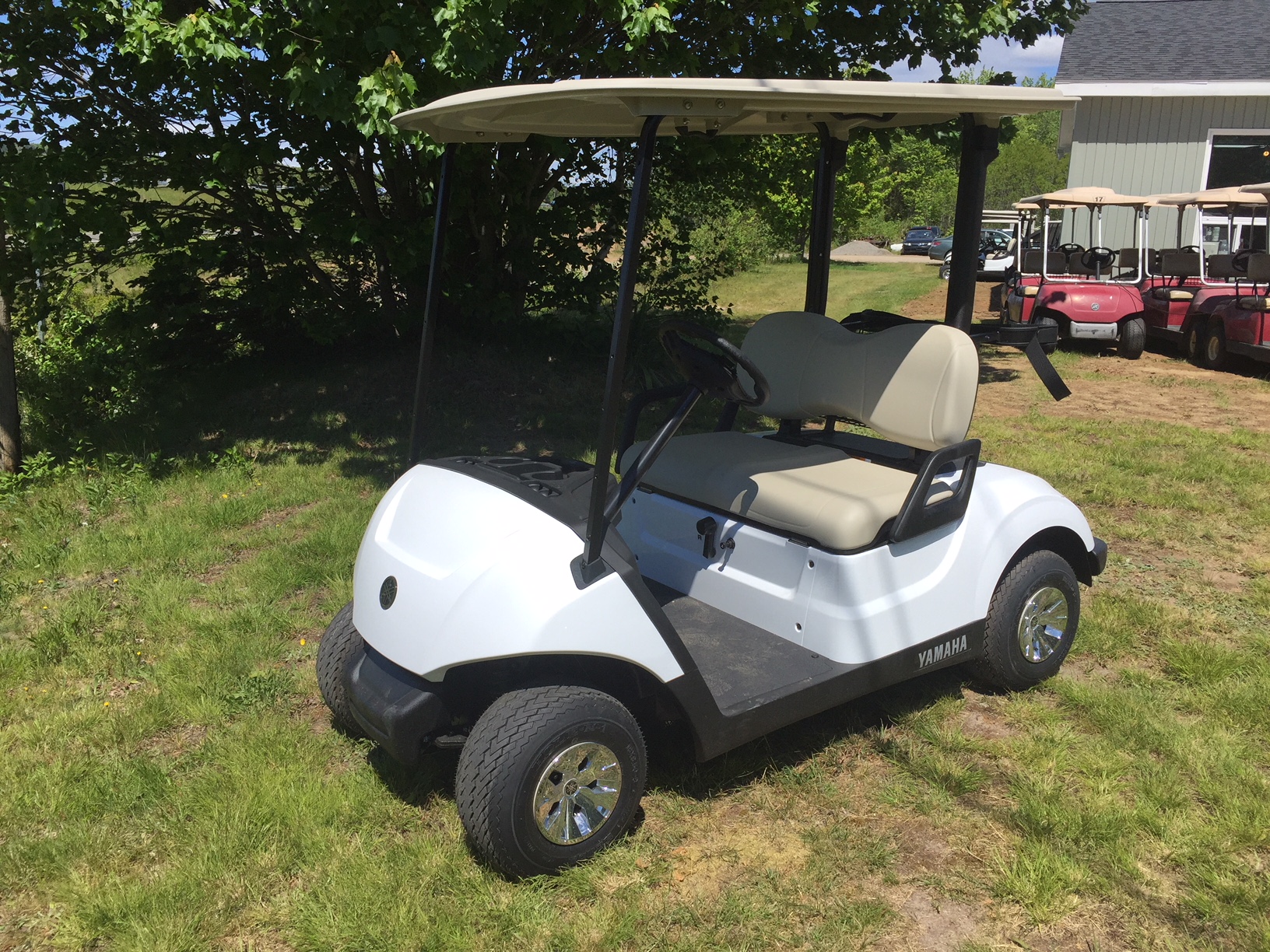 2019 YAMAHA DRIVE2 GAS GLACIER WHITE Rafuse Golf Cars Inc.