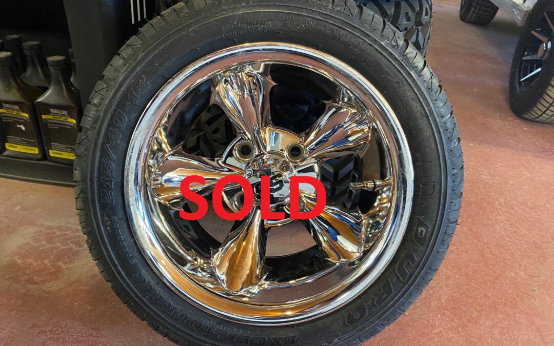 12″ GTW Godfather Chrome Wheel With Duro LoPro Street Tire