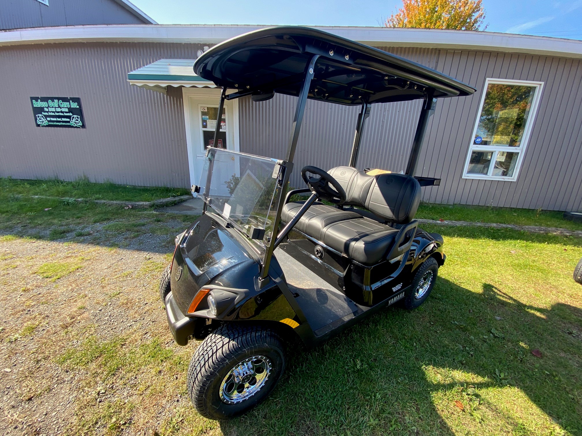 New 2024 Yamaha Drive2 PTV AC Electric with Black Roof Rafuse Golf