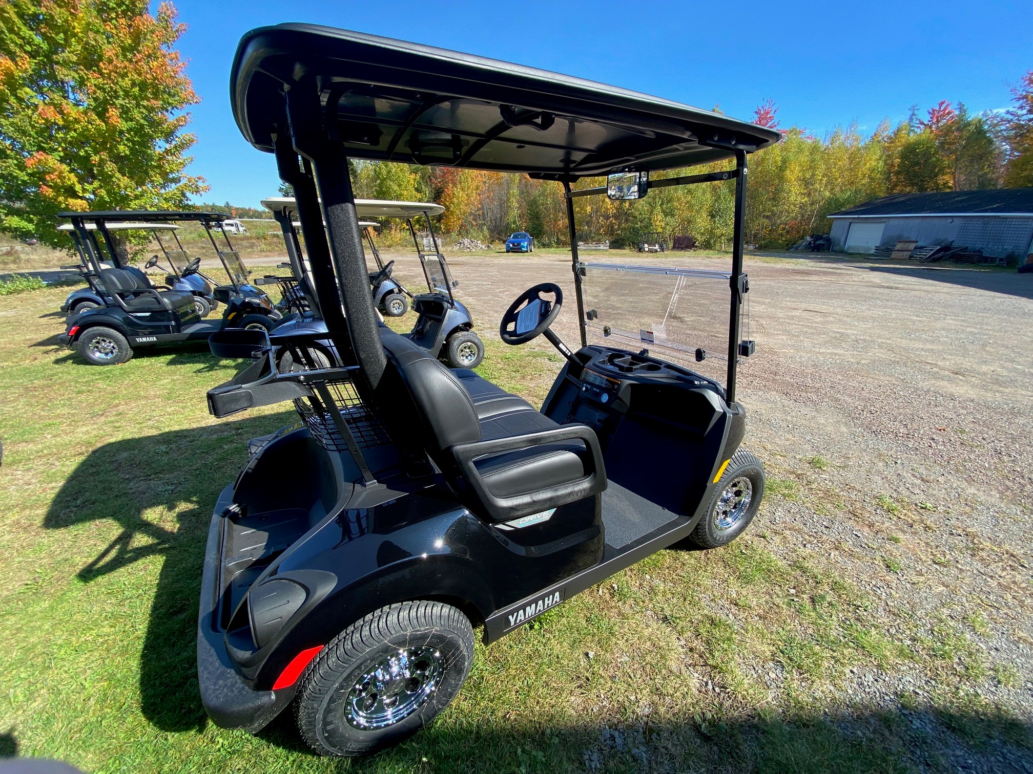 New 2024 Yamaha Drive2 PTV AC Electric with Black Roof Rafuse Golf