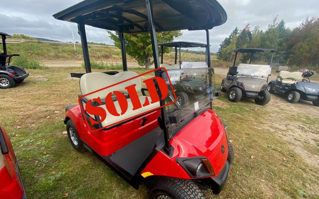 New 2024 Yamaha Drive2 PTV Quietech with Black Roof in Coral Red Metallic