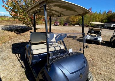New 2026 Yamaha Drive2 QuieTech Fuel Injected Golf Car in Bluestone Metallic