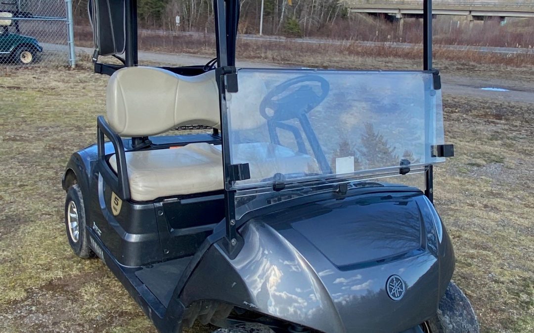 Used 2019 Yamaha Drive2 Electronic Fuel Injected Golf Car in Carbon Grey Metallic
