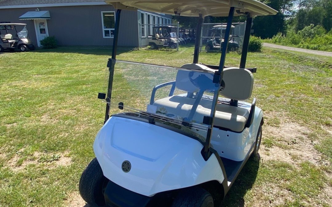 New 2026 Yamaha Drive2 Electronic Fuel Injected Golf Car in Glacier White