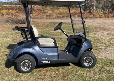 NEW 2027 Yamaha Drive2 48-Volt AC Electric Golf Car in Bluestone Metallic.