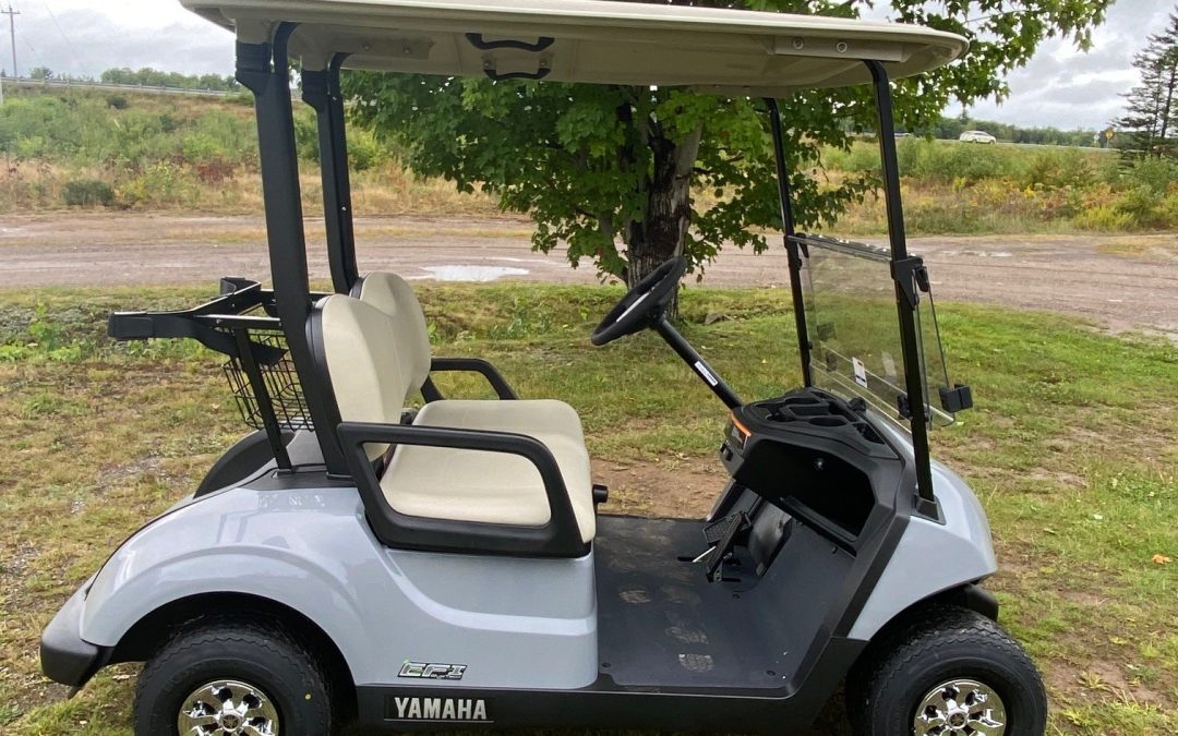 New 2027 Yamaha Drive2 QUIETECH Fuel Injected Golf Car in Armor Gray
