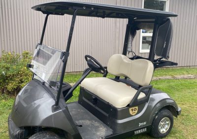 Used 2019 Yamaha Drive2 Electronic Fuel Injected Golf Car in Carbon Grey Metallic